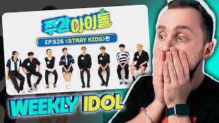 Ep526 Stray Kids Еженедельный АйдолWeekly Idol  реакция на шоу [upl. by Aliehc]