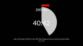 Audio Video Latency Test [upl. by Ahto]