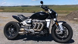 Triumph Rocket 3R Werkes exhaust [upl. by Cesaro]