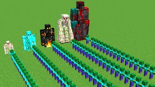 Which All Minecraft golems will hunt faster [upl. by Christoforo]