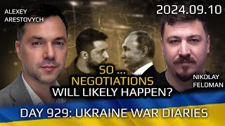 War in Ukraine Analytics Day 929 So Negotiations are Finally Going to Happen Arestovych Feldman [upl. by Cilo]