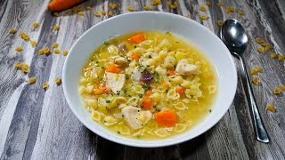 schnelle Hühnersuppe an Oma angelehnt  Rezept und Anleitung  Natürlich Lecker [upl. by Humfried]