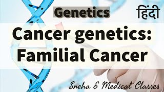 Cancer genetics Familial cancer  Genetics  Hindi [upl. by Johppah204]