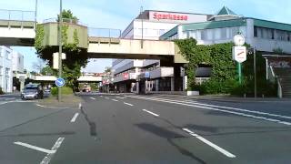 Iserlohn Fahrt von der Dortmunder Straße durch das Zentrum zur Mendener Straße 05082013 [upl. by Nayek]