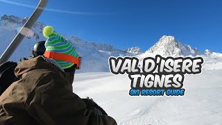 Val dIsere  Tignes ski resort guide 30 Fresse green run [upl. by Lanni]