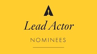 Oscars 2017 Performance by an Actor in a Leading Role Nominees [upl. by Nivre]