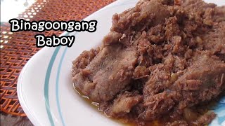 Binagoongang Baboy Pork In Shrimp Paste [upl. by Fanchan]