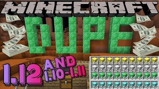 ✔ MINECRAFT 112x and 111110 NEW DUPE GLITCH WORKS ON MULTIPLAYER AND 2B2T WORKING [upl. by Roseline]