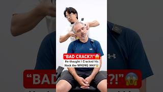 I Cracked him WRONG😱 neckpain Chiropractic Trending Short [upl. by Stelmach]