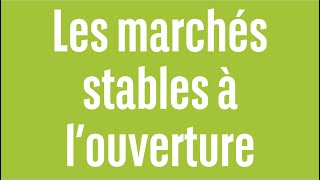 Les marchés stables à louverture  100 Marchés  matin  150424 [upl. by Ised]