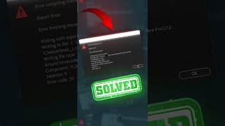 Error compiling movie premierepro premiere premiereprocc adobeaftereffects edit [upl. by Gunar]