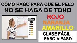 Qué hacer para que el pelo no se me haga ROJO NARANJA O AMARILLO clase fácilPaso a paso [upl. by Eniamerej]