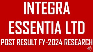 INTEGRA ESSENTIA LTD SHARE  LATEST NEWS ON INTEGRA ESSENTIA LTD  NEWS ON INTEGRA ESSENTIA TODAY [upl. by Ashli]