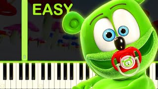 NUKI NUKI SONG  Gummy Bear  EASY Piano Tutorial [upl. by Andy]