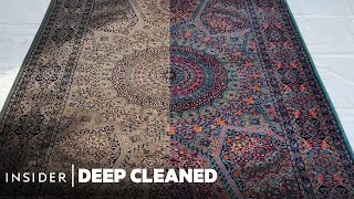 Persian Rug Gets First Clean In 20 Years  Deep Cleaned  Insider [upl. by Yajnas]