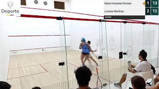 Federación Colombiana de Squash Cali 2024 Maria Fernanda Parrado 🆚 Luciana Martinez [upl. by Aiuoqes]