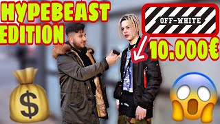 WIE VIEL IST DEIN OUTFIT WERT 🔥 HYPEBEAST EDITION 🔥 STREET UMFRAGE  MAHAN [upl. by Priscella]