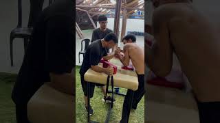 Treinando o braço esquerdo 🔥🦾 armwrestling [upl. by Parrott]