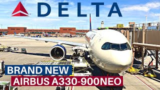 DELTA Brand New AIRBUS A330900Neo Economy  Paris  Salt Lake City  Flight Review [upl. by Srevart]