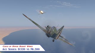 iL2 CoD Desert Wings Ace Series D520 vs Mc200 in 4K UHD 4ktv [upl. by Yort]