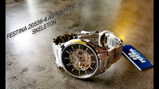 FESTINA 205364 AUTOMATIC SKELETON Miyota 82S0 [upl. by Noffihc466]