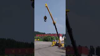 3 ton crawler spider crane equipped with 3m manual flying boom full boom 135m automobile [upl. by Nollaf]