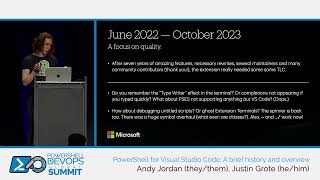 PowerShell for Visual Studio Code A brief history and overview by Justin Grote Andy Jordan [upl. by Romilda277]