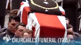 Sir Winston Churchills Funeral A World In Remembrance 1965  British Pathé [upl. by Goldsworthy]