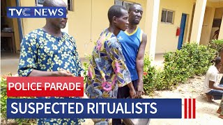 WATCH Police Parade Suspected Ritualists In Osogbo [upl. by Tavish]