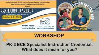 PK3 ECE Specialist Instruction Credential What does it mean for you [upl. by Anyr]