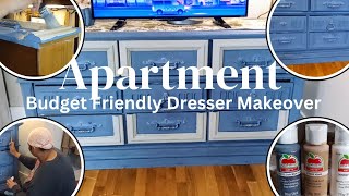 LOW INCOME LIVINGSMALL APARTMENT DIY PROJECT DRESSER MAKEOVER 2024DonniceDalesLivingSpace [upl. by Boehike]