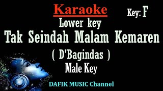 Tak Seindah Malam Kemarin Karaoke DBagindas Nada Rendah Pria Cowok Low Male key F [upl. by Rand]