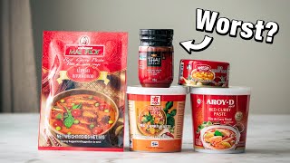 The BEST and WORST Thai Curry Paste  Taste Test [upl. by Bovill]