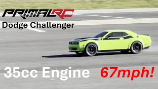 Primal RC Dodge Challenger with Taylor RC 35cc Engine [upl. by Sulienroc]