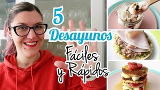 DESAYUNOS FÁCILES Y RÁPIDOS  Menú Semanal Económico [upl. by Attemaj]