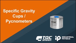 Specific Gravity Cup for Coatings and Liquids  TQC Sheen Pyknometer [upl. by Akcimahs189]