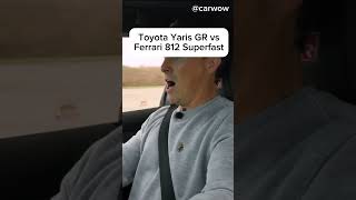 Toyota Yaris GR vs Ferrari 812 Superfast [upl. by Roshelle375]