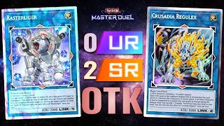 YuGiOh Master Duel  Cheapest 0 UR 2 SRs Budget Crusadia Kaiju OTK Deck  Synchro x Link Festival [upl. by Fini]