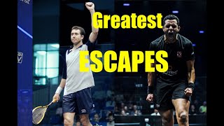 Greatest ESCAPES in Squash History [upl. by Hnil]