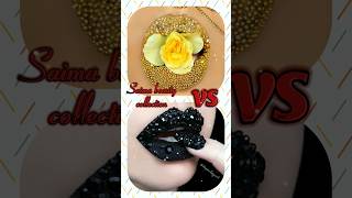 yellow pearl 💛 Vs black pearl 🖤 nail 💅 lips 👄 heels 👠 purse 👜 dress 👗 etcshortsvideo [upl. by Nerua]