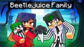 Having a BEETLEJUICE FAMILY in Minecraft [upl. by Cohin]