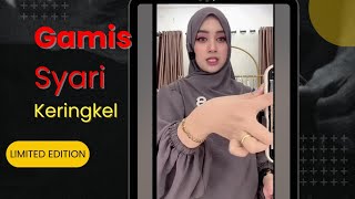 model gamis syari polos terbaru 2025 [upl. by Eillib854]