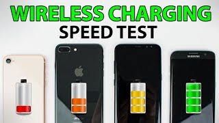 iPhone 8 vs Galaxy S8 amp S7 Edge  WIRELESS CHARGING SPEED TEST [upl. by Janka]