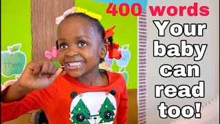 4 Year Old Reads 400 Sight Words FAST for a lollipop PreK [upl. by Sneed535]