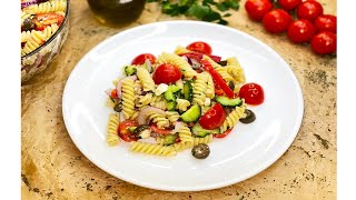 Sallate e ftohte me makarona  Pasta Salad Recipe [upl. by Erasmus88]