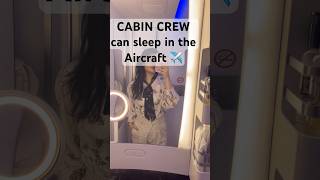 Aircraft mai bed’s Cabin Crew ke liye  flightattendant travel cabincrew aviation minivlog [upl. by Eirak]