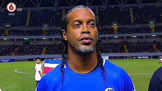 MESMO VELHO E APOSENTADO OLHA OQUE RONALDINHO APRONTOU NESSE AMISTOSO NA COSTA RICA [upl. by Ratib152]