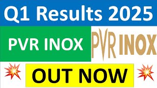 PVR INOX Q1 results 2025  PVR INOX results today  PVR INOX Share News  PVR INOX Share latest news [upl. by Ahsilram]