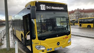 BVG Linie 100 SU Zoologischer Garten  SU Alexanderplatz Linienkenntnis im MBGelenkbus 4985 [upl. by Netsryk970]