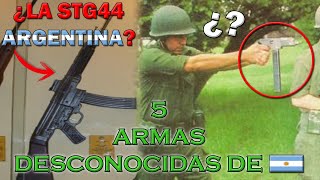 TOP 5 Armas DESCONOCIDAS Fabricadas en ARGENTINA [upl. by Jehias308]